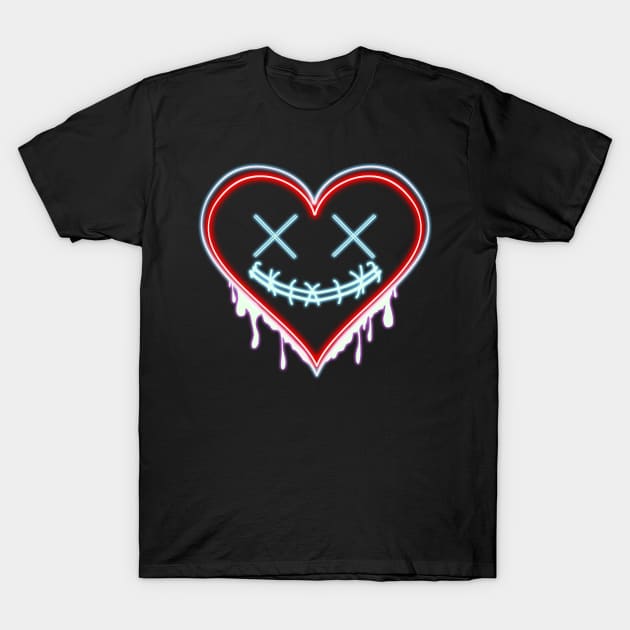 Neon Heart T-Shirt by Locomon